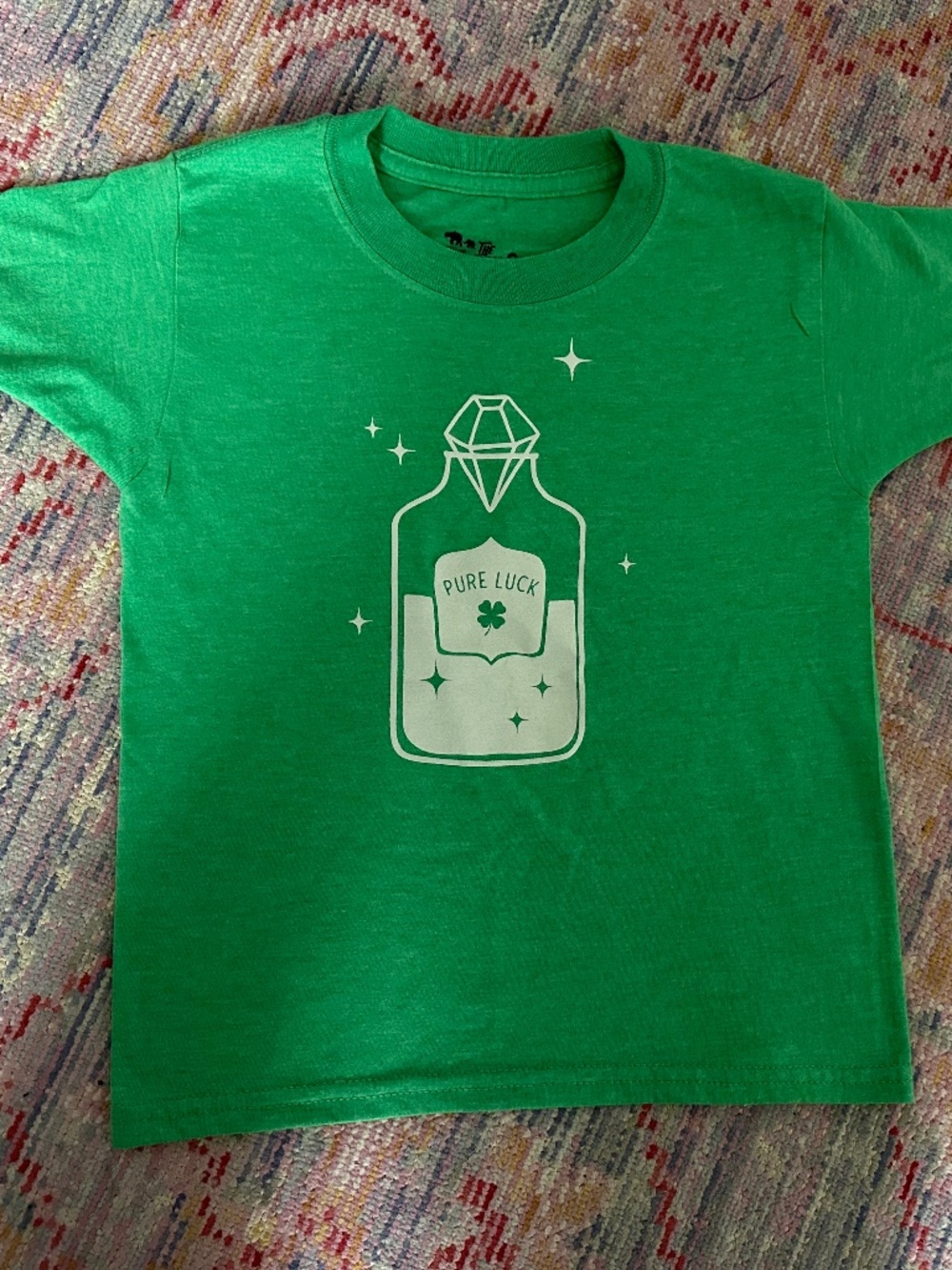 The Wishing Elephant "Pure Luck" short sleeve tee, size 5
